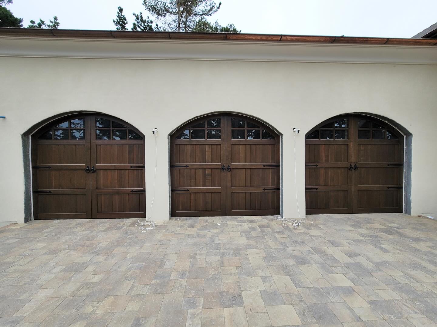 New residential garage door replacement install
