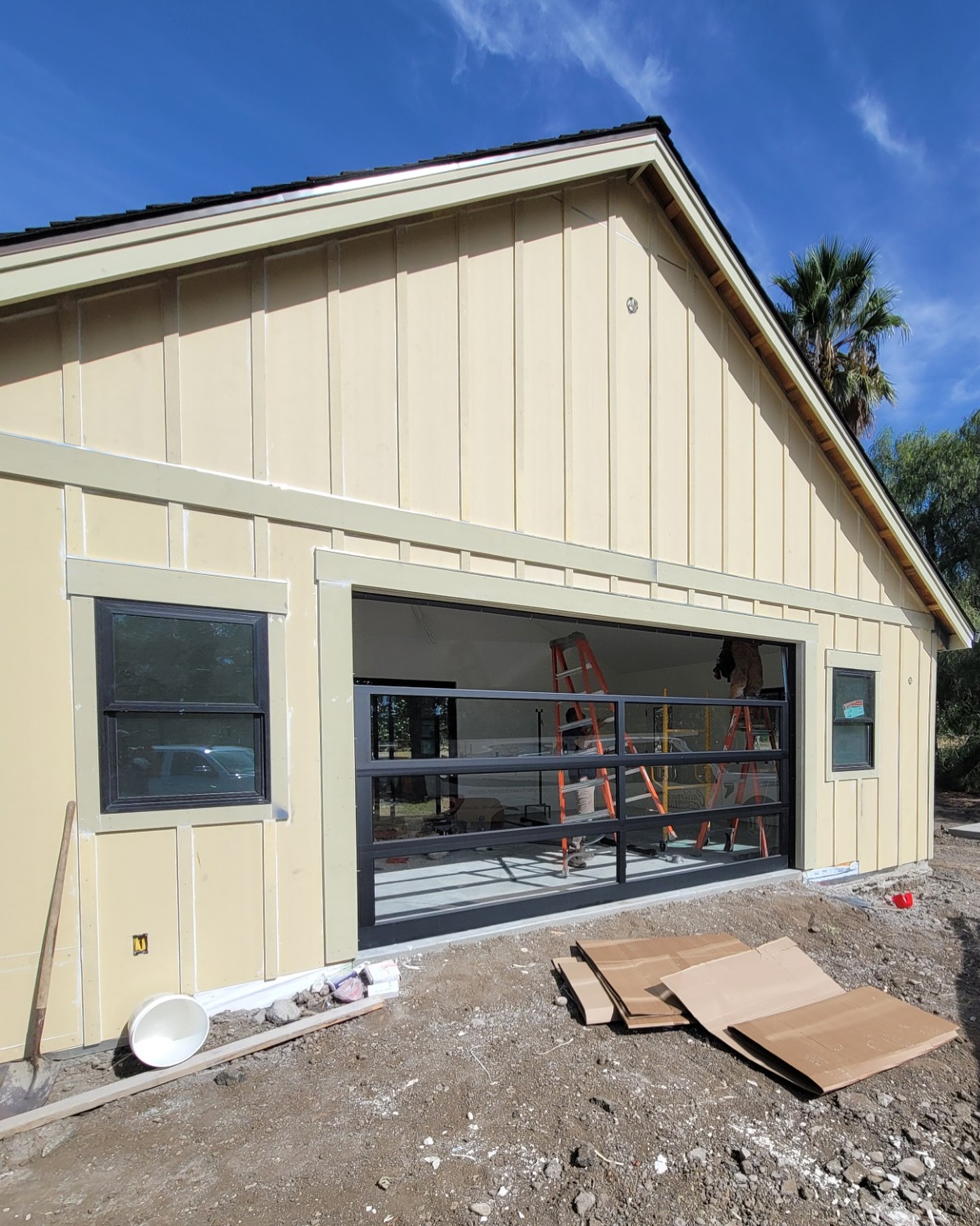 Gilroy residential home with garage doors