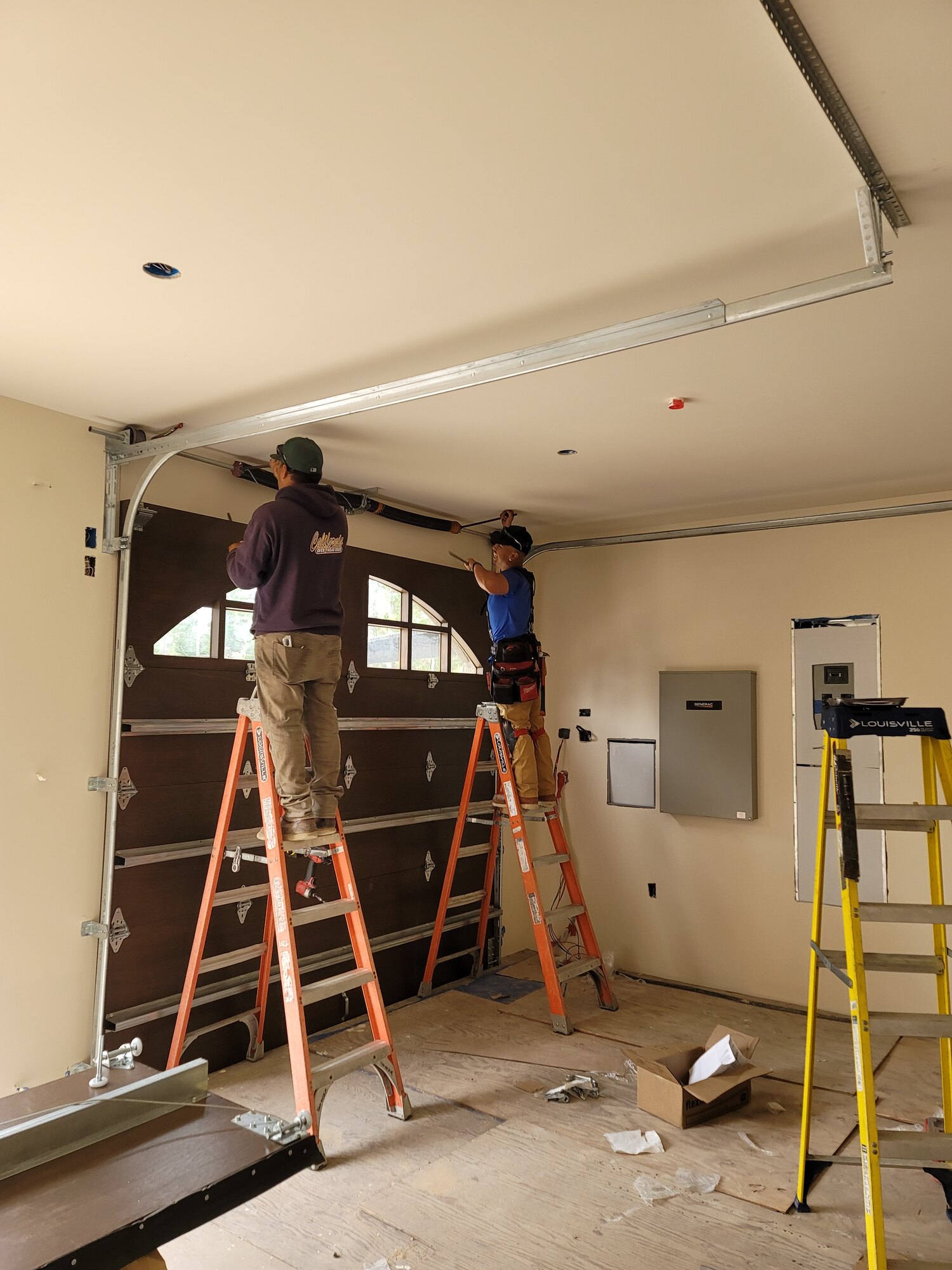 Residential garage door installation completed by California Overhead Door