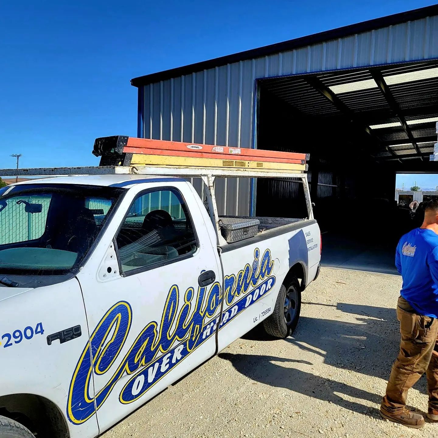 California Overhead Door crew in the shop